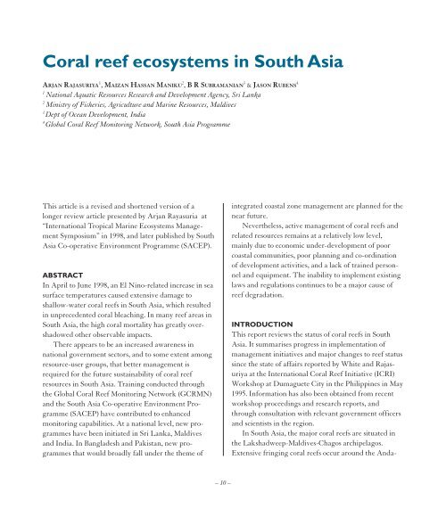 CORDIO Status Report 1999.pdf