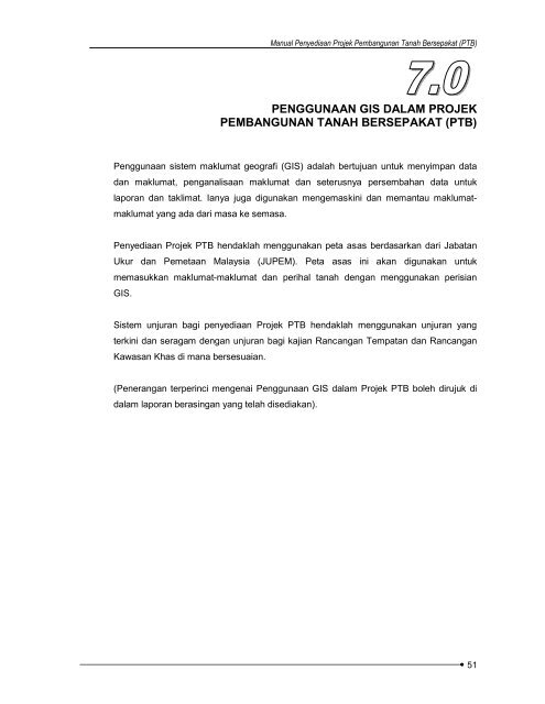 Manual Penyediaan Projek Pembangunan Tanah Bersepakat - JPBD