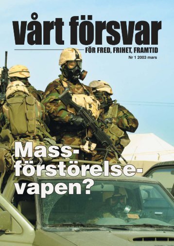 Nr 1/ 2003 ÃrgÃ¥ng 115 - allmÃ¤nna fÃ¶rsvarsfÃ¶reningen