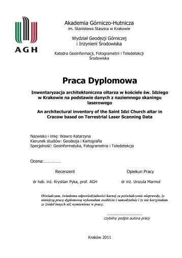 Praca Dyplomowa - AGH