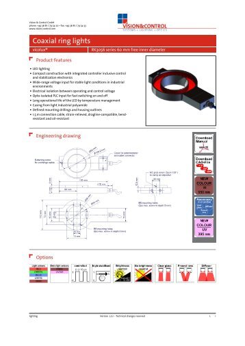 Datasheet - vicolux® RK3056 series (LED typ) - Vision & Control