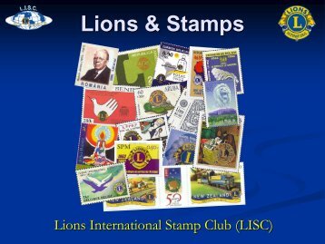 Lions & Stamps - Lions Clubs International - MD 112 Belgium