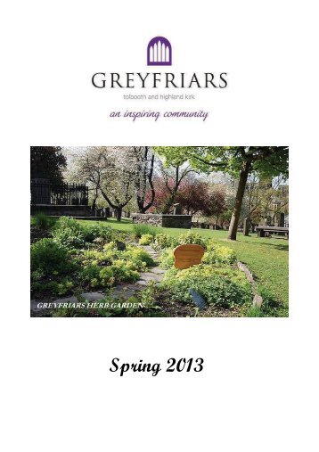 Spring 2013 - Greyfriars Tolbooth & Highland Kirk