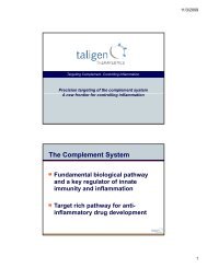 Taligen Therapeutics - Ophthalmology Innovation Summit