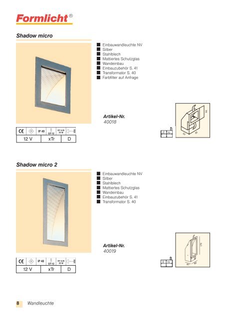 Katalog Shoplight - Formlicht