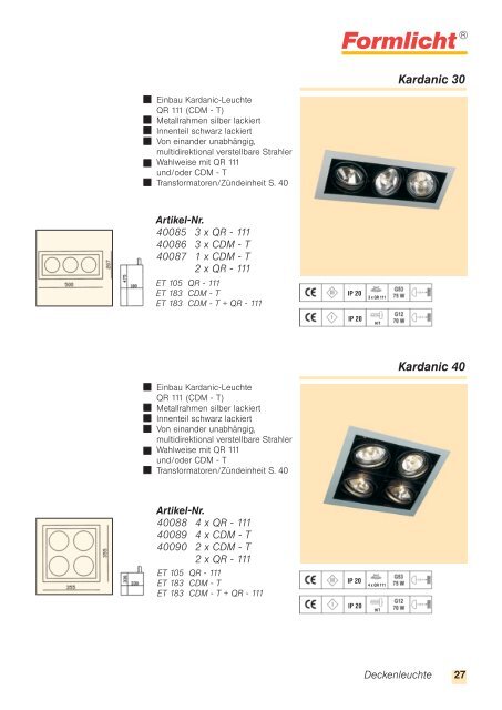 Katalog Shoplight - Formlicht