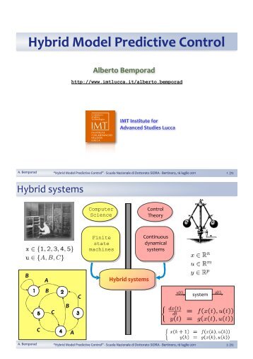 Hybrid Model Predictive Control