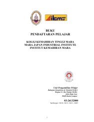 BUKU PENDAFTARAN PELAJAR KOLEJ KEMAHIRAN ... - Mara