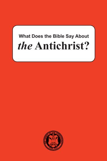 What Does the Bible Say About the Antichrist? (PDF)