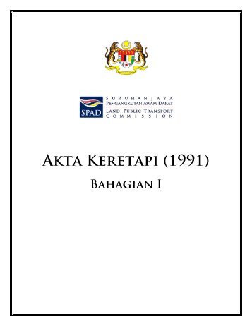 Akta Keretapi (1991) - SPAD