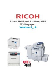 Ricoh HotSpot Printer Security Whitepaper - Ricoh USA