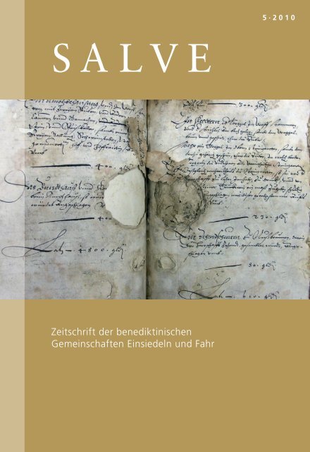 Der Kampf gegen Schmutz und Schimmel - Klosterarchiv Einsiedeln