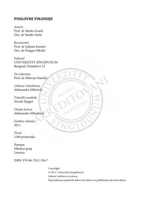 Poslovne finansije.pdf - Seminarski-Diplomski.Rs