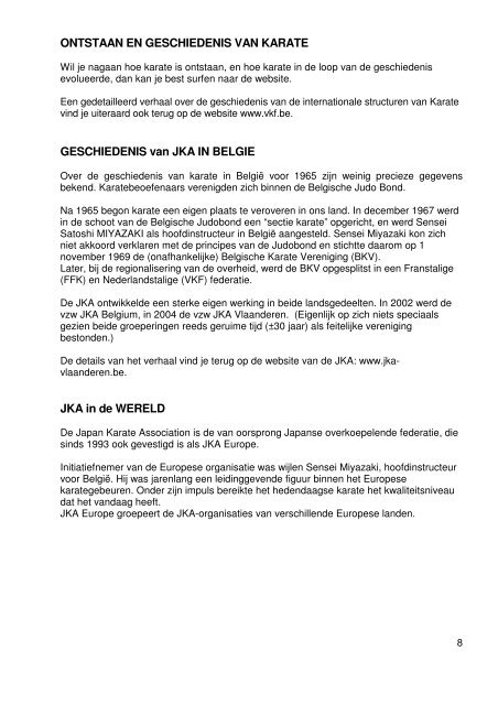 INFORMATIEBROCHURE - JKA-Vlaanderen