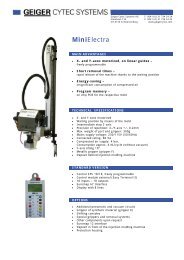 MiniElectra - Geiger Cytec Systems AG