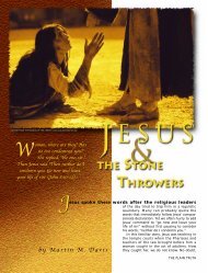 Jesus and the Stone Throwers - Plain Truth Ministries