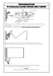 MONTAGEANLEITUNG für Wandleuchten  - H+B ...