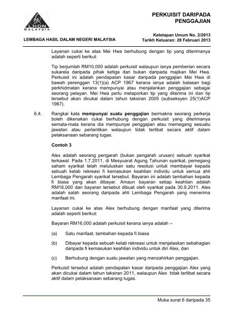 Ketetapan Umum No. 2/2013 - Lembaga Hasil Dalam Negeri