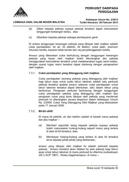 Ketetapan Umum No. 2/2013 - Lembaga Hasil Dalam Negeri