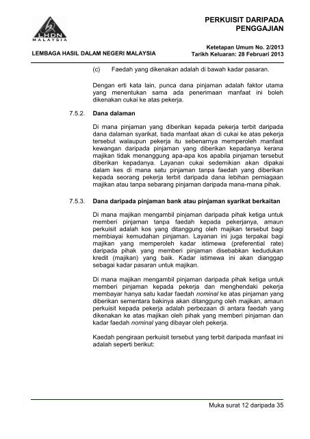 Ketetapan Umum No. 2/2013 - Lembaga Hasil Dalam Negeri