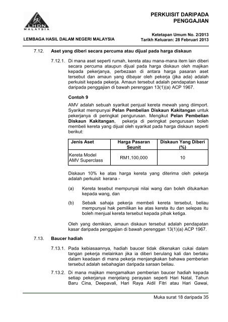 Ketetapan Umum No. 2/2013 - Lembaga Hasil Dalam Negeri