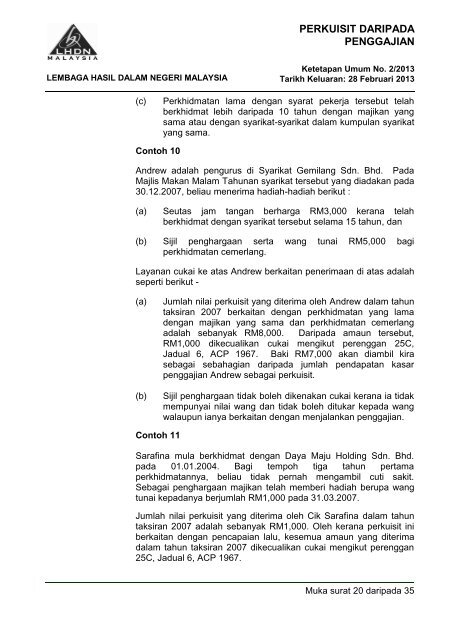 Ketetapan Umum No. 2/2013 - Lembaga Hasil Dalam Negeri