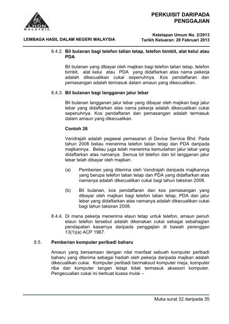 Ketetapan Umum No. 2/2013 - Lembaga Hasil Dalam Negeri