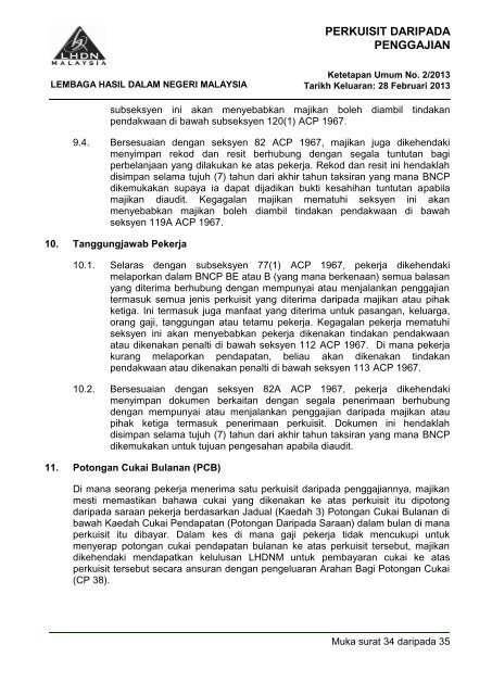 Ketetapan Umum No. 2/2013 - Lembaga Hasil Dalam Negeri