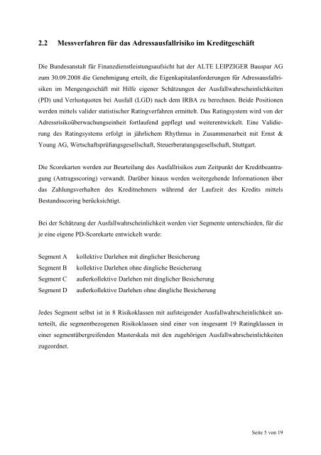 Offenlegung von Risikostruktur und ... - Alte Leipziger