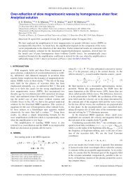 Over-reflection of slow magnetosonic waves by homogeneous shear ...