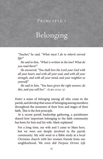 Belonging - Pastoral Planning