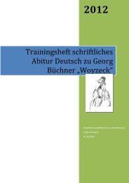 Trainingsheft schriftliches Abitur Deutsch zu Georg Büchner ... - Fo-Net