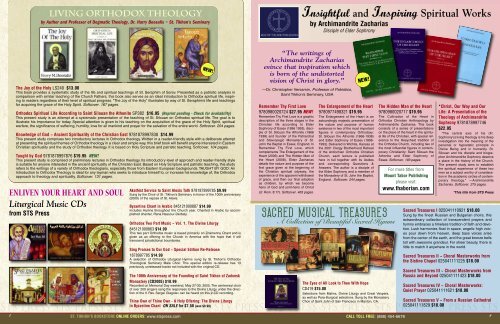 New Monastery Bookstore Catalog - The Monastery of St. Tikhon of ...