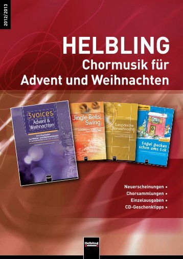 Weitere Probeseiten auf www.helblingchor.com - Helbling Verlag