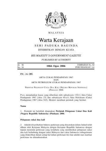 Warta Kerajaan - Lembaga Hasil Dalam Negeri