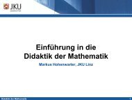 EinfÃ¼hrung in die Didaktik der Mathematik - idmthemen - PBworks