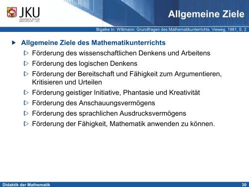 EinfÃ¼hrung in die Didaktik der Mathematik - idmthemen - PBworks