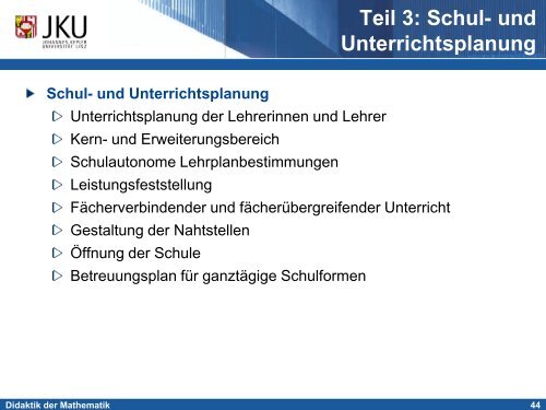 EinfÃ¼hrung in die Didaktik der Mathematik - idmthemen - PBworks