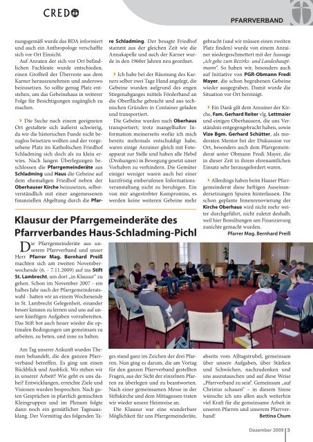 KATHOLISCHES PFARRBLATT - meinepfarre.at