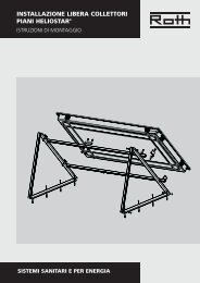 Installazione Libera Collettori Piani Heliostar - Roth Industries Italia