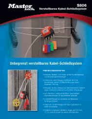 Verstellbare Kabelverriegelung - S806 - Master Lock Safety