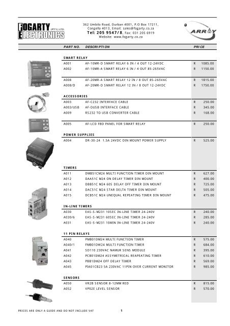 Micro Switches - Fogarty Electronics