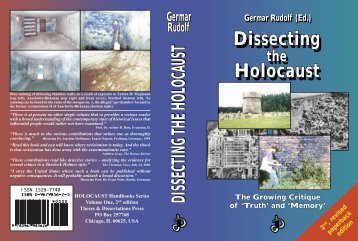 Dissecting Holocaust Dissecting Holocaust