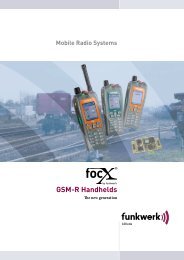 GSM-R Handhelds - Hörmann Funkwerk Kölleda GmbH