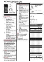 Mode d'emploi SC 11.35 / 172 411 / SC 28.11 SC 12.35 / 172 421 ...