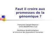 Faut-il croire Ã  la prÃ©diction gÃ©nomique