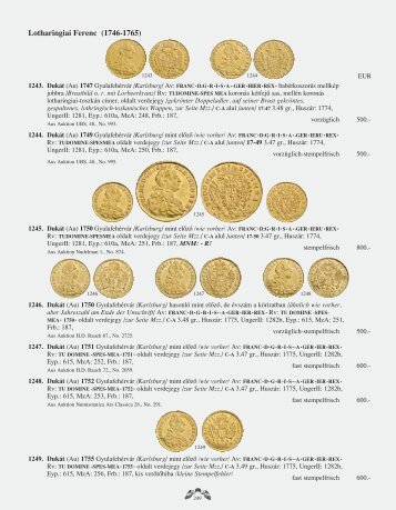 Lotharingiai Ferenc (1746-1765) - Nudelman Numismatica