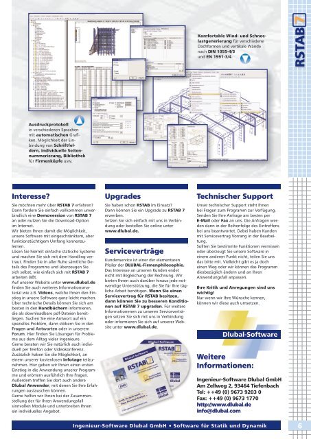 Prospekt (PDF / 4,5 MB) - Dlubal GmbH