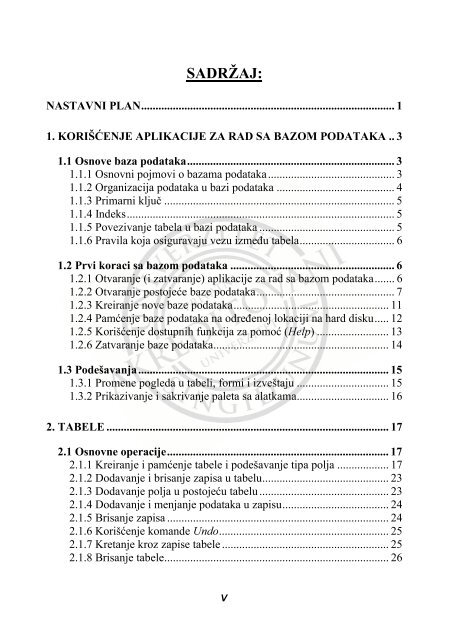 Baze podataka.pdf - Seminarski-Diplomski.Rs