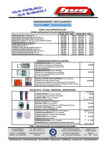 SONDERANGEBOT ARZT/ZAHNARZT - hug-technik ergolding